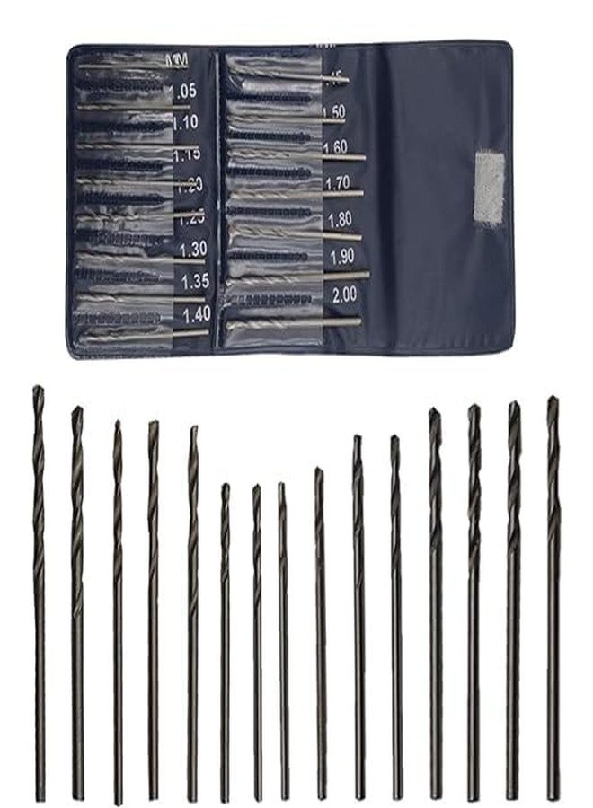Khayl | Pack of 15 Drill Pcs, Multi, H.S.S Drill bits 1.05mm to 2mm - Image 2